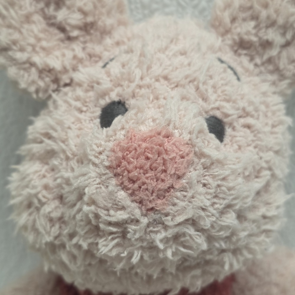Barefoot Dreams Disney Winnie The Pooh Piglet With Scarf 8.5" Pink Plush - Picture 5 of 15